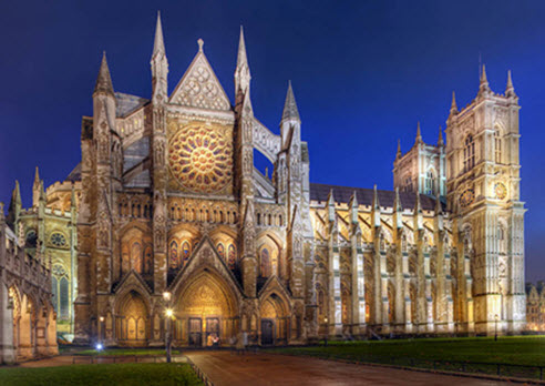 View from outside Westminster Abby 