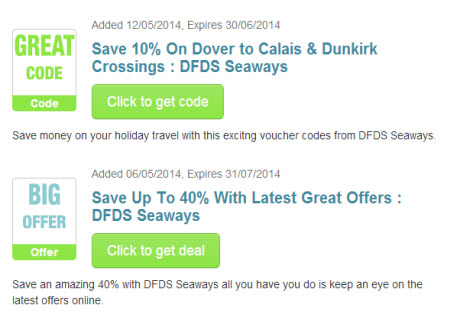 Dfds discount coupons