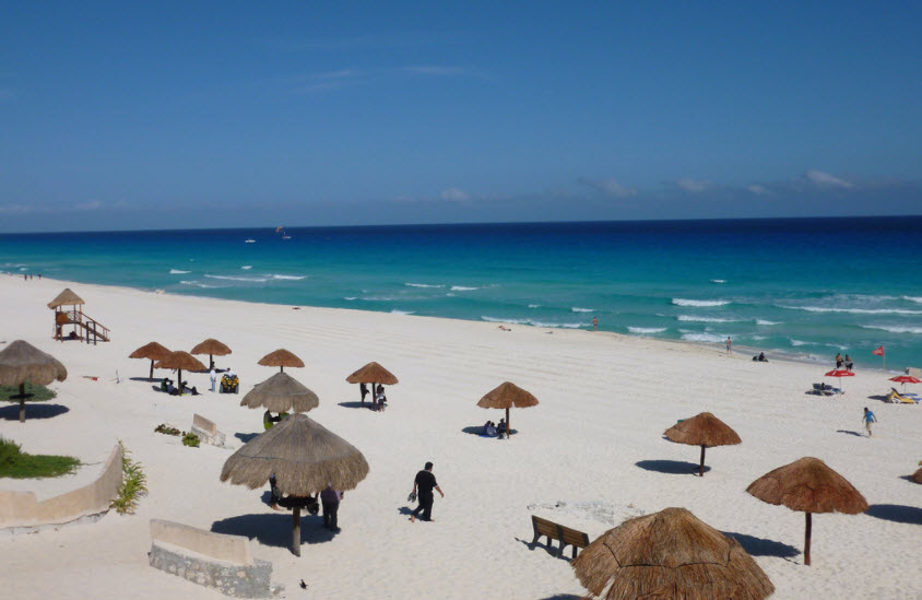 Dolphin Beach in Cancun