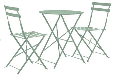 Eve folding two seater bistro set from Argos