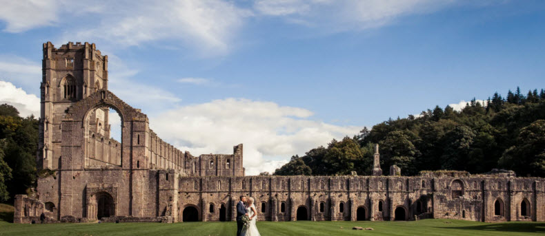 Fountains Abbey outdoor wedding venue