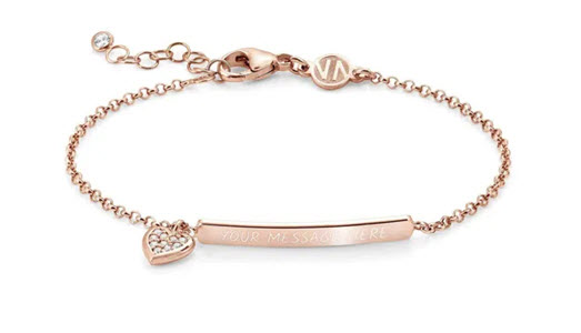 Rose gold Gioie heart bracelet from John Greed