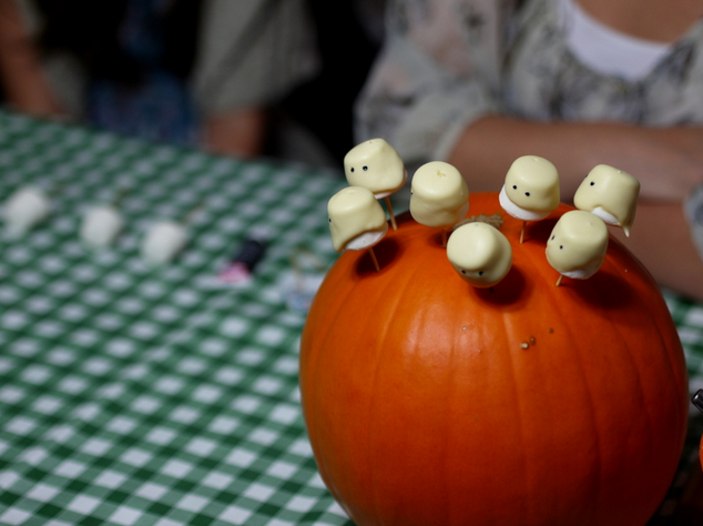 Making Marshmallow Ghosts Almost complete Marshmallow ghosts