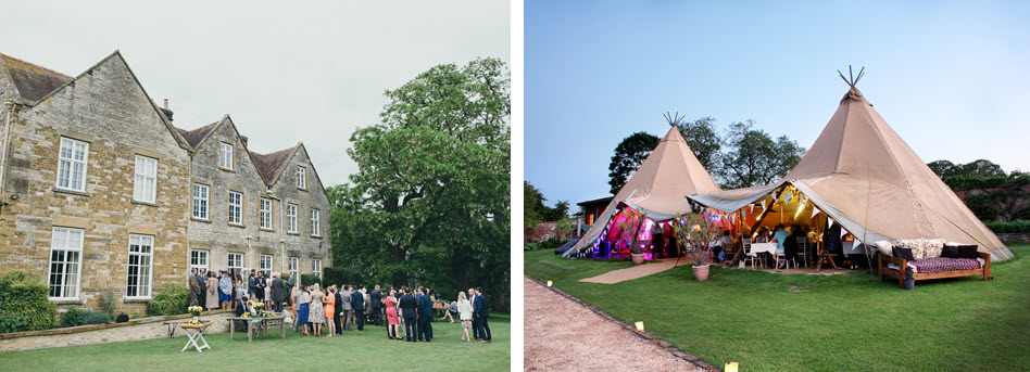 Talton Lodge Outdoor wedding