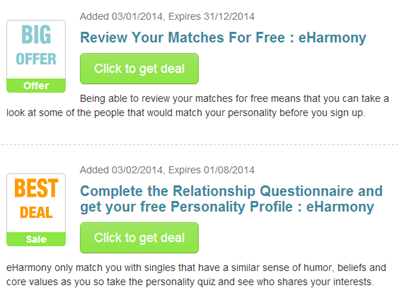 eHarmony Is The #1 Trusted Online Dating Site For Singles Save $15 ON EHarmony Australia any order. Subscription as low as $ Per Month is valid only for a limited time. Please hurry up to get this code and give yourself a chance to gain great discount when you make purchases at eHarmony Austral.