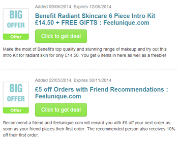 Feelunique com coupons