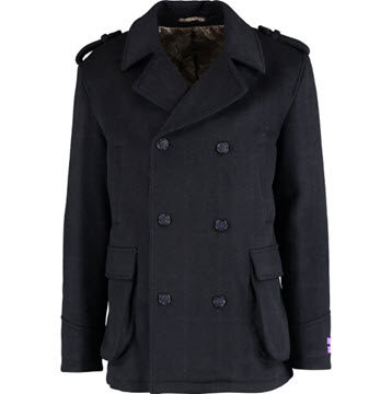 navy wool coat
